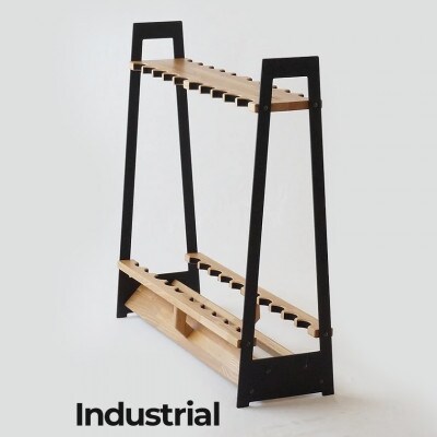 ロッドスタンド TYPE-1アイアン 20本用【インダストリアルカラー】～UROKO　DESIGN～