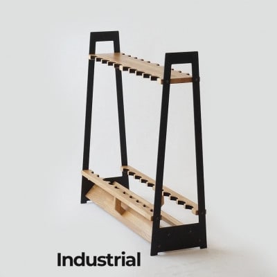 ロッドスタンド TYPE-1 アイアン 20本用【ヴィンテージカラー】～UROKO　DESIGN～