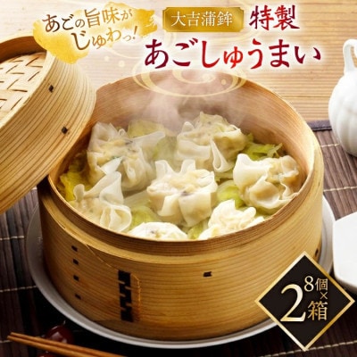 【毎月定期便】平戸あごしゅうまい 8個入り×2箱全3回