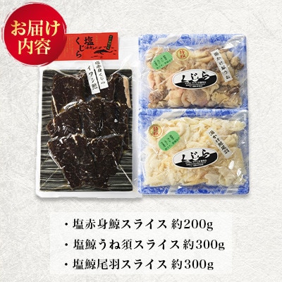 【毎月定期便】昔ながらの塩鯨 3種 食べ比べセット全12回