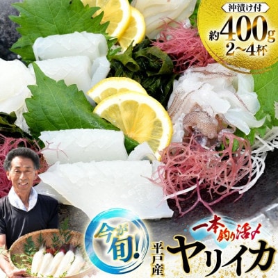 【先行受付】今が旬のヤリイカ(沖漬け付) 2～4杯 約400g
