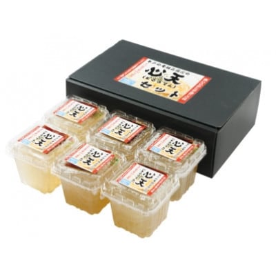 【毎月定期便】手作りところてん　黒酢タレ付　180g×6P全3回