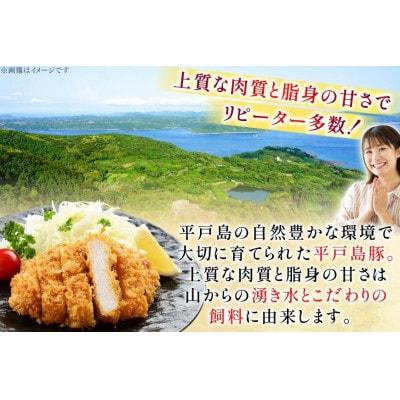 平戸島豚 トンカツ用 ヒレ約50g×10枚　 ロース約140g×4枚　計約1kg