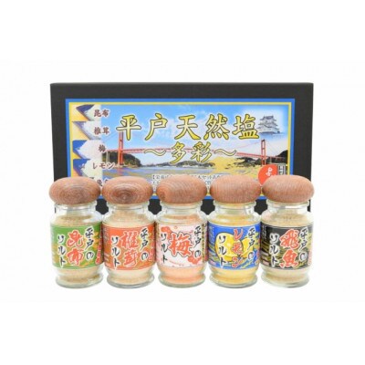 【毎月定期便】天然塩「多彩」約140g全6回