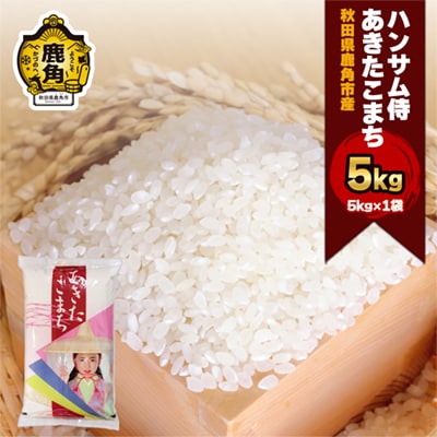 R7年産 あきたこまち 精米5kg【ハンサム侍】