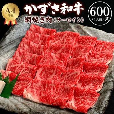 富津市産「かずさ和牛」網焼き肉(サーロイン)600g/4人前【KYS-60】　F-27z