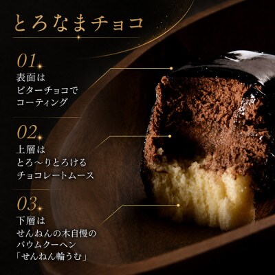 とろなまバウムクーヘン「とろなま2種セット(チョコ・ティラミス)」 せんねんの木