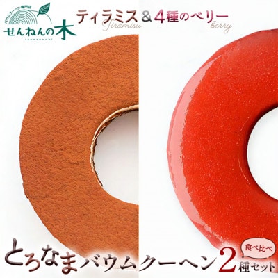 とろなまバウムクーヘン「とろなま2種セット(ティラミス・4種のベリー)」 せんねんの木　CW-4zz