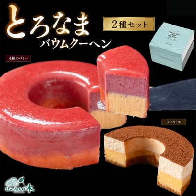 とろなまバウムクーヘン「とろなま2種セット(ティラミス・4種のベリー)」 せんねんの木