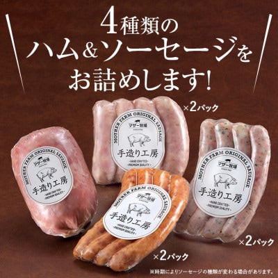 マザー牧場 自家製ハム・ソーセージセット　I-8z