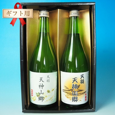 【ギフト用】吟醸酒&純米酒「天羽 天神山郷」味くらべ 720ml×2本