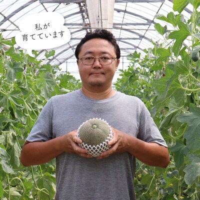 タカミメロン2玉(3kg以上)　本田農園　CN-6