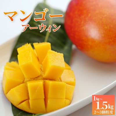 Alon Alon マンゴー(アーウィン)栽培期間中農薬不使用 1kg～1.5kg　BA-5z