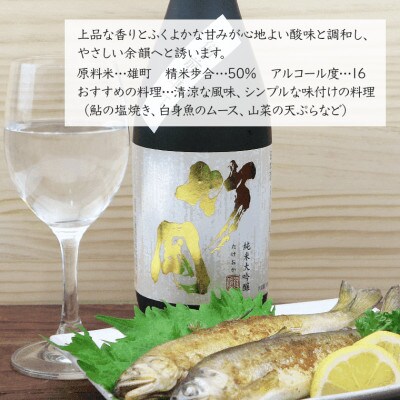 純米大吟醸・純米吟醸「竹岡」飲み比べセット(720ml×3本)/和蔵酒造　O-9bz