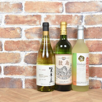 甲斐市産　白ワイン飲み比べ　3本セット　AD-32
