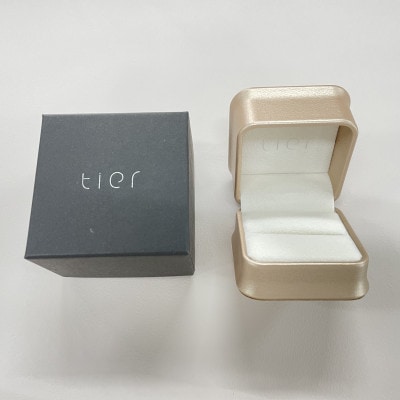 【tier】PT900ダイヤモンド　0.12ct　サークルネックレス
