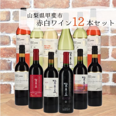 登美の丘ワイナリー赤白ワイン12本セット(AD-291)