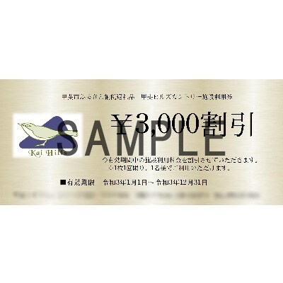 甲斐ヒルズカントリー倶楽部　施設利用券A
