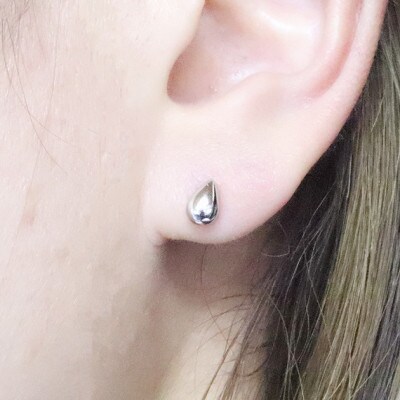 プラチナ　しずく大　ピアス【BQ-35】