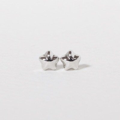 プラチナ　4mm　星　ピアス【BQ-37】