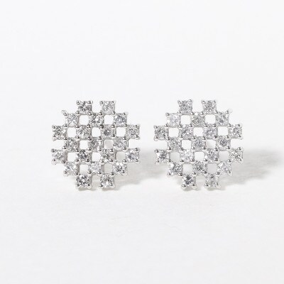 プラチナ　0.28ct　シンメトリー　ダイヤモンドピアス【BQ-74】