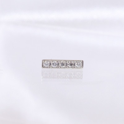 プラチナ　0.30ct　ラインダイヤモンドピアス【BQ-143】