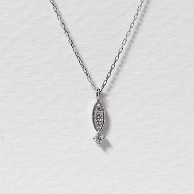 プラチナ 0.04ct ダイヤモンドペンダント【BQ-165】