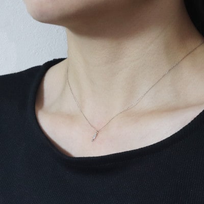 プラチナ 0.04ct ダイヤモンドペンダント【BQ-165】