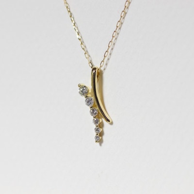 K18 0.30ct デザインペンダント【BQ-178】