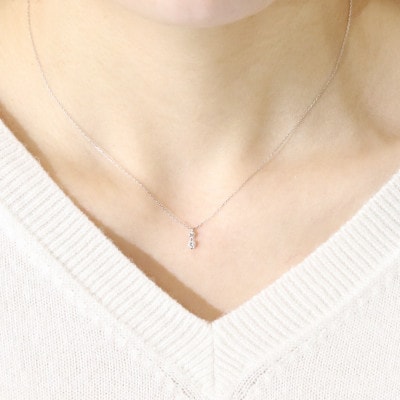 プラチナ 0.15ct 2石ダイヤモンドペンダント【BQ-183】