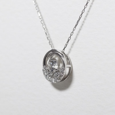 プラチナ 0.25ct 丸型デザインペンダント【BQ-193】
