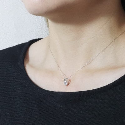 プラチナ 0.25ct 丸型デザインペンダント【BQ-193】