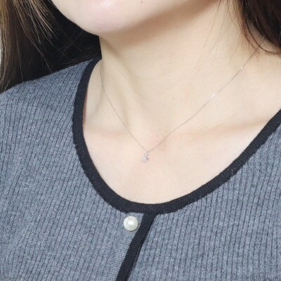 プラチナ 0.10ct ダイヤモンドペンダント【BQ-216】