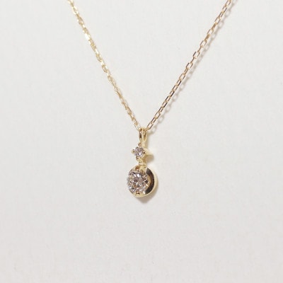 K18 0.10ct ダイヤモンドペンダント【BQ-217】