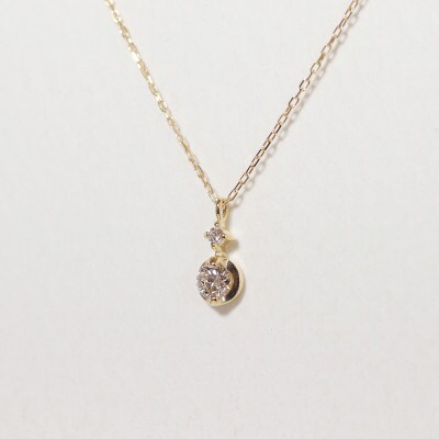 K10 0.10ct ダイヤモンドペンダント【BQ-218】