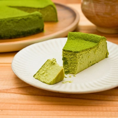 【低糖質・グルテンフリー】宇治抹茶のベイクドチーズケーキ【5号】