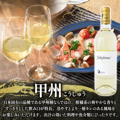 甲州 シャルドネ 720ml×各1本 白ワイン 飲み比べセット 自家栽培 敷島醸造