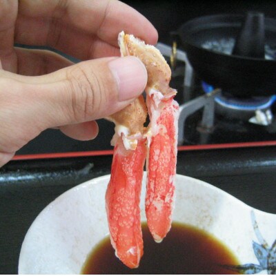 手軽に調理　カット済み　生冷ずわい蟹しゃぶしゃぶセット　1kg