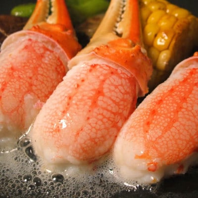 本ずわい蟹 贅沢三昧セット(ポーション・爪・爪下)1.5kg　カット済み　鍋・かにしゃぶにピッタリ!