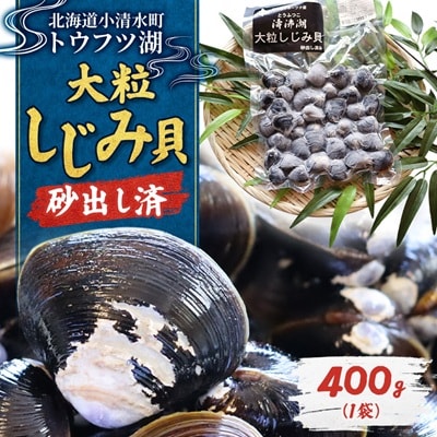 【北海道小清水町】トウフツ湖　大粒しじみ貝400g(砂出し済)
