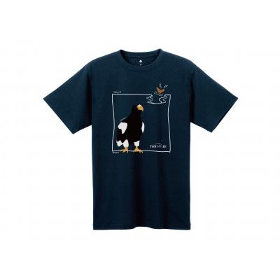 モンベル×小清水町コラボウイックロンTシャツ「オオワシ」　ダークネイビー　Mサイズ