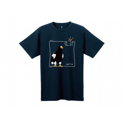 モンベル×小清水町コラボウイックロンTシャツ「オオワシ」　ダークネイビー　Lサイズ