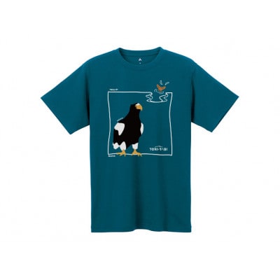 モンベル×小清水町コラボウイックロンTシャツ「オオワシ」　ダークマラード　Mサイズ