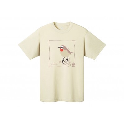 モンベル×小清水町コラボウイックロンTシャツ「ノゴマ」ボーンホワイト　XSサイズ