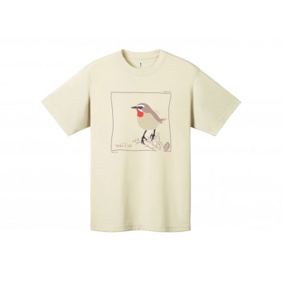 モンベル×小清水町コラボウイックロンTシャツ「ノゴマ」ボーンホワイト　Lサイズ