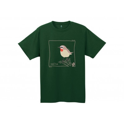 モンベル×小清水町コラボウイックロンTシャツ「ノゴマ」カーキグリーン　Sサイズ