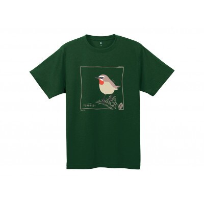 モンベル×小清水町コラボウイックロンTシャツ「ノゴマ」カーキグリーン　Mサイズ