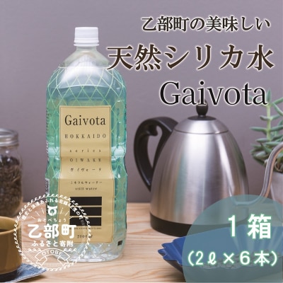 【Gaivota　1箱(2L×6本/箱)】北のハイグレード食品　北海道乙部町の天然シリカ水