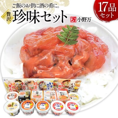 塩辛・珍味 17品セット [小野万 20565731]