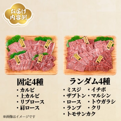 <訳あり>おおいた和牛 希少部位 焼肉セット(8種)